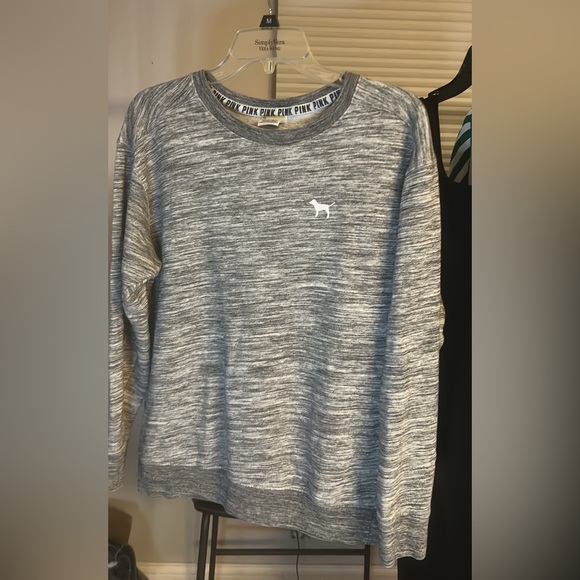 PINK Victoria's Secret Gray Crewneck Sweater - Picture 1 of 1
